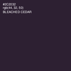 #2C2032 - Bleached Cedar Color Image